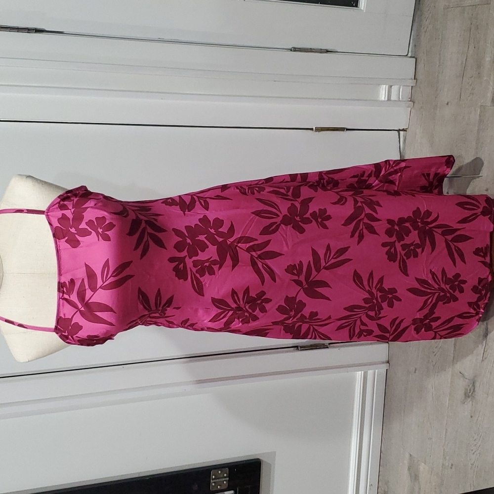 Sexy Backless White Lotus Fitted Dress Sz Medium
